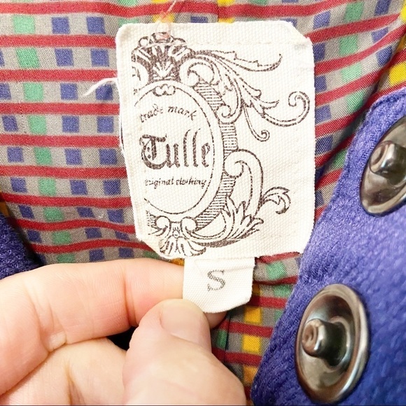 Tulle by Anthropologie | Purple Light Weight Hooded Jacket Size Small - Picture 3 of 14